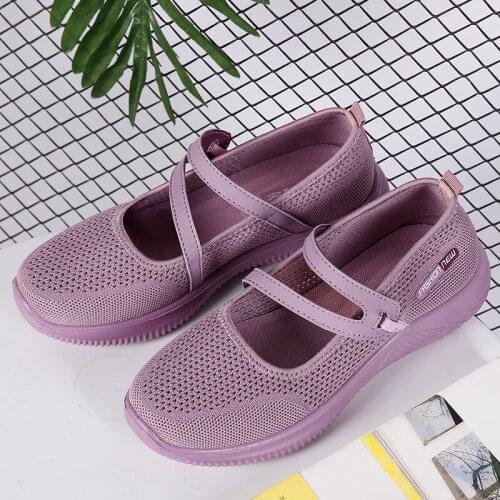 2020 New High-quality Ladies Mesh Flat Shoes Spring Summer Ladies Platform Casual Shoes Dress Party Cute Female Net Shoes