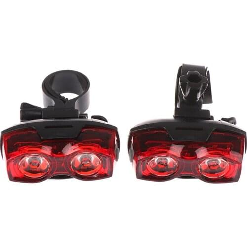 1pc 2LED Bright Bicycle Bike Safe Rear Tail Flashing Back Light Warning Lamp