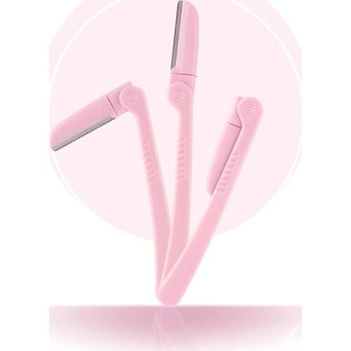 2021 New 3pcs Stainless Steel Eyebrow Razor Facial Hair Remover Trimmer Grooming Shaver