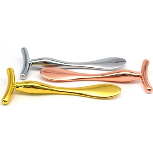 24k Beauty Bar Face Massage Tools T-Shape Skin Care Facial Massager Skin Face Firming Lift Anti Wrinkles Eye Spoon Cosmetic Wand