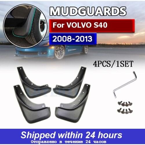 4pcs Auto Mudflaps Fit For VOLVO S40 2008 2009 2010 - 2015 Mudguards Mud flap Splash guards fender flare Mudguard accesories