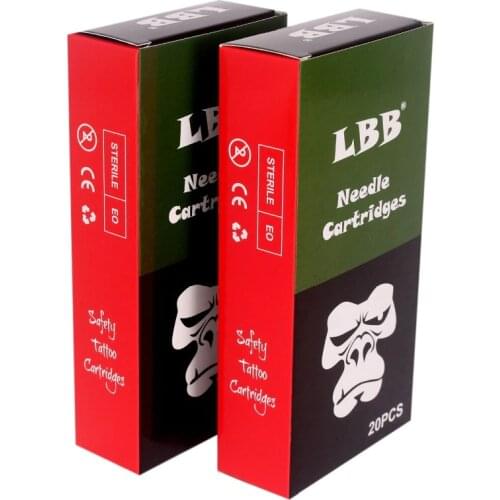 40pcs Cartridge Needles LBB Disposable Semi-Permanent Makeup Tattoo Cartridge Needle #10RL/Tattoo Gun Supplies Free Shipping