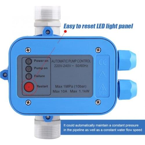 Automatic Water Pump Pressure Controller Auto Control Unit Electronic Switch Automatic Pressure Control With Pressure Gauge