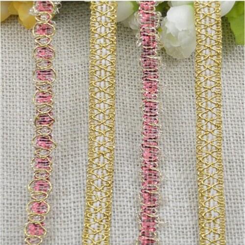 Free Shipping New Designer Cheap Curve Lace Trim For Sewing, High Quality Braided Lace Ribbon DIY Clothes Accessories