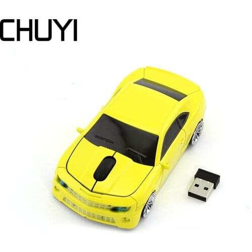 2.4Ghz Wireless Computer Mouse USB Mini Model Car Mice Cool Sport Optical Gaming Mause 1600 DPI Mouse For PC Laptop Desktop Gift