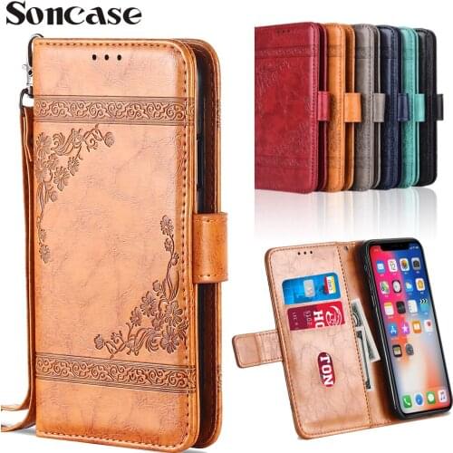 Redmi Note 7 Flip Business Wallet Leather Cases For Xiaomi Redmi Note 7 6.3'' Case Cover Note7 Coque with Card Holder