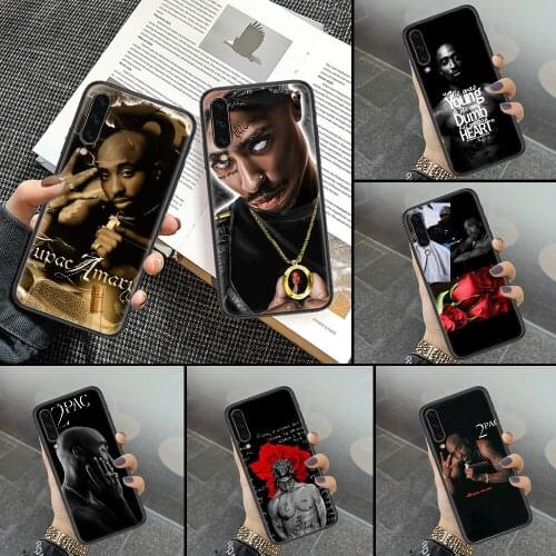 Rapper 2pac Tupac ART Phone case For Samsung Galaxy A 3 5 7 8 10 20 21 30 40 50 51 70 71 E S 2016 2018 4G black tpu prime luxury