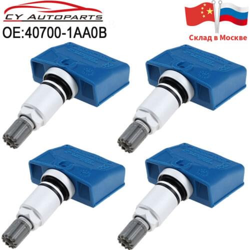 4PCS Tire Pressure Sensor TPMS For Nissan Infiniti M35 M45 Q45 FX35 FX45 40700-1AA0B 407001AA0B 40700-CD001 40700CD001 315MHZ