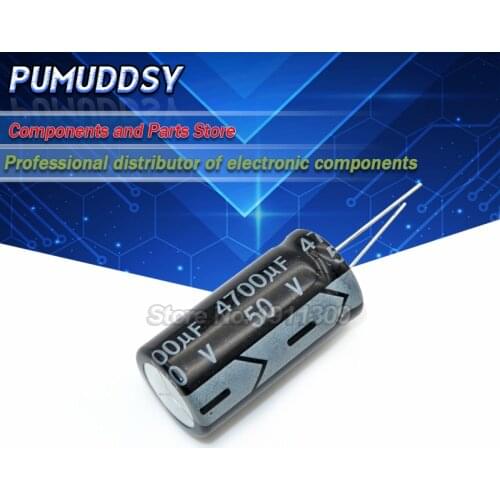 2PCS Higt quality 50V4700UF 18*35mm 4700UF 50V 18*35 Electrolytic capacitor
