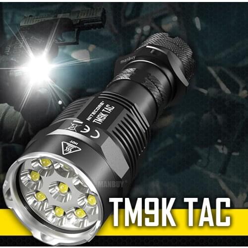 Nitecore TM9KTAC 9800 LMs Super Bright Torch Spotlight Flashlight USB Rechargeable 5000mAh Battery Handheld Tactical Searchlight
