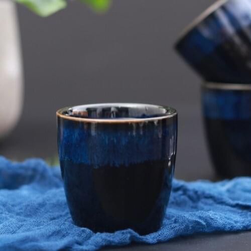 Japanese Style Ceramic Lemon TeaCup High Temperature Firing Porcelain 150ml Matcha Coffee Cup
