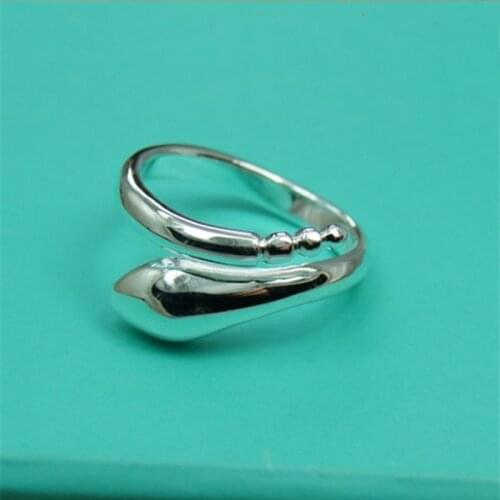 BABYLLNT 925 Sterling Silver Snake Open Ring For Women Wedding Engagement Party Fashion Charm Jewelry Gift