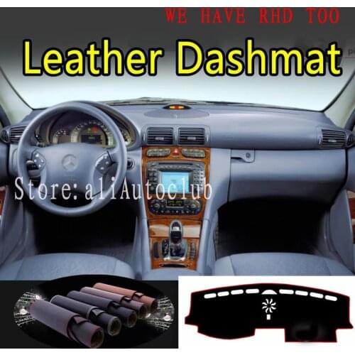 For Mercedes Benz C Class c200 c230 c32 c30 Leather Dashmat Car Styling Covers Dash Mat Dashboard Cover Carpet Accessories