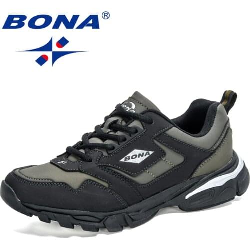 BONA 2021 New Designers Sneakers Classics Comfortable Solf Sneakers Men Leisure Shoes Zapatillas Hombre Casual Shoes Mansculino