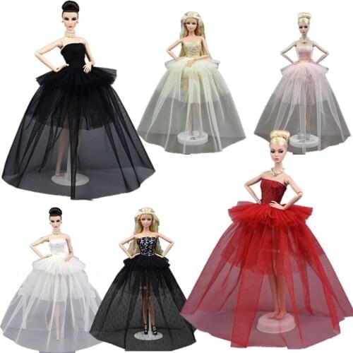 Doll Clothes For Barbie Princess Wedding Dress Noble Party Gown For Barbie Dolls Fashion Design Outfit Best Gift For Girl Dolls