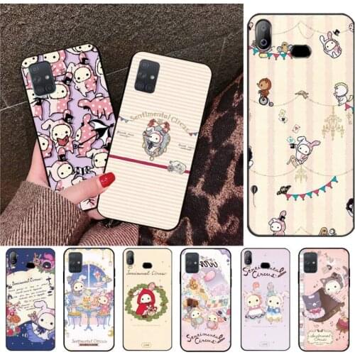 Cartoon cute Sentimental Circus Black TPU Soft Phone Case Cover For Samsung A10 A20 A30 A40 A50 A70 A80 A71 A91 A51 A6 A8 2018