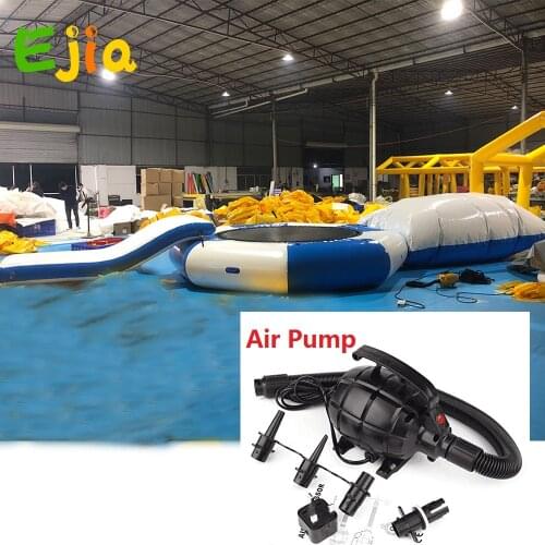 Water Park Used Jumping Bouncer Bag & Island Slide Combo Inflatable Water Trampoline Platforms Floating Toy For Adult Kids