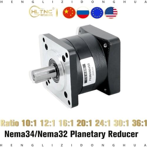NEMA34 NEMA32 servo Stepper Motor Planetary Gearbox Gear Ratio 10 :1 12:1 16:1 20:1 24:1 30:1 36:1 NEMA 34 Planetary reducer