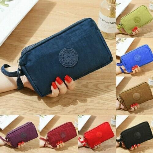 New Women Wallet Lady Canvas Clutch Coin Phone Card Holder Bag Long Purse Wallet High Quality Evening Handbag