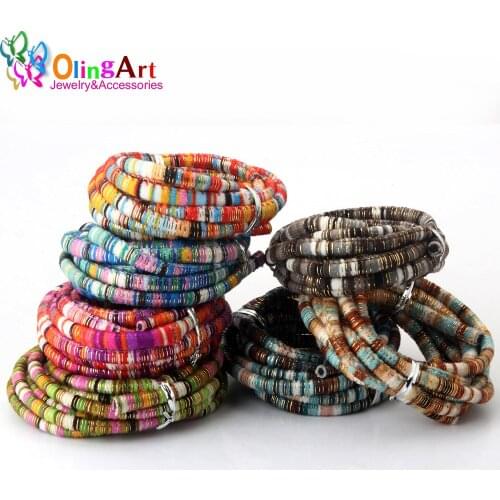 OlingArt 6.0mm 2M/lot Cotton thread with gold thread gradient Colorful DIY shoes / hat / bag /jewelry making /hand made/2019 New