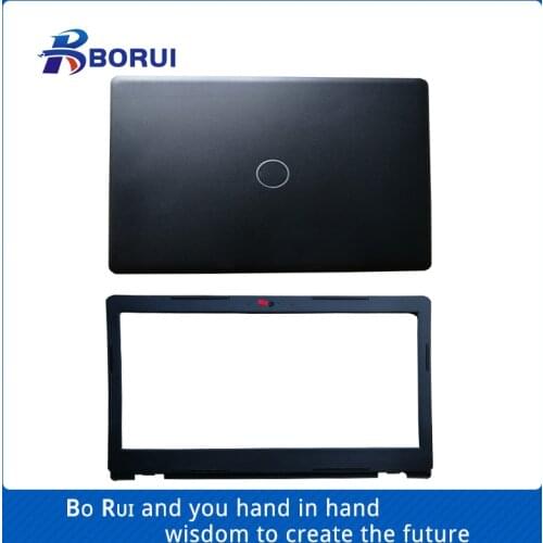 Original Laptop LCD Back Cover/LCD Front bezel For DELL Latitude 3490 E3490 P89G P/N 0A1404 06T6CF Black A shell and B shell