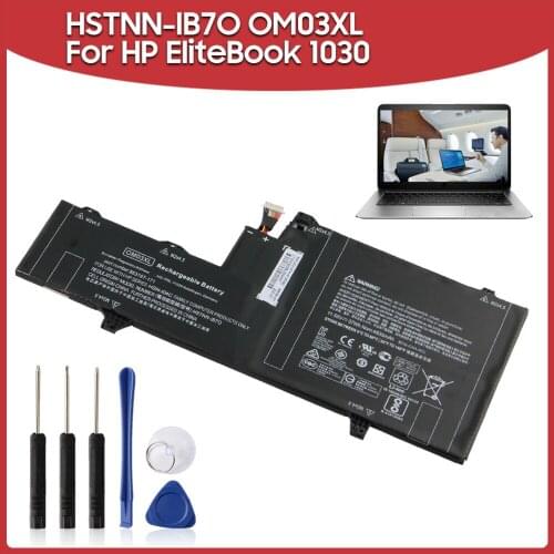 Original Replacement Battery 4935mAh HSTNN-IB7O OM03XL For HP EliteBook 1030 G2 1GY31PA Laptop Batteries