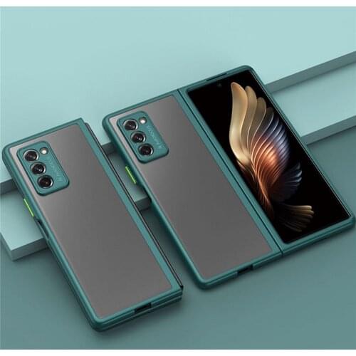 Shockproof PC Phone Protective Case All-inclusive Back Cover Shell for Samsung Galaxy Fold 2/W21 Phone Protector