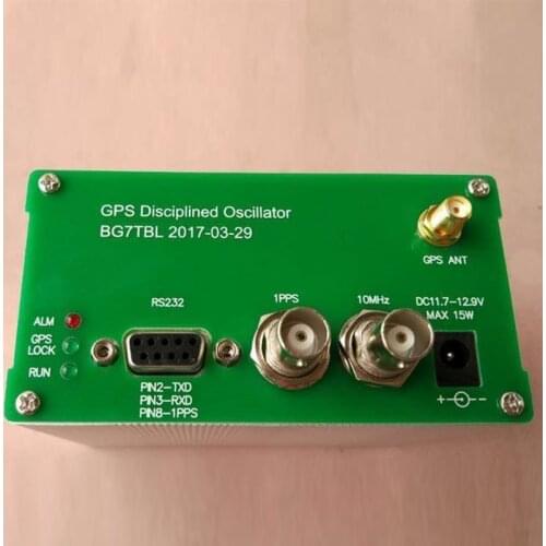 Made by Bg7tbl 10MHz GPS DISCPLINED CLOCK GPSDO 10M OUTPUT Sine WAVE sinewave +power supply +Antenna