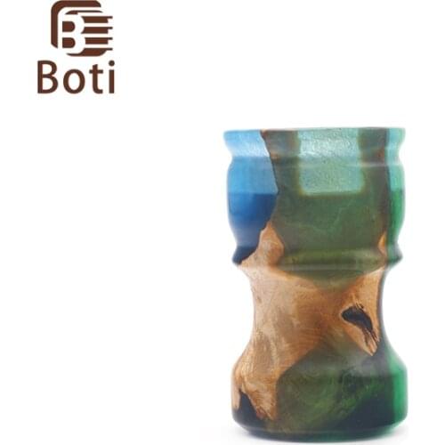 Boti Brush-Classic Stable Wood And Green Resin Shaving Brush Handle MenS Beard Cleaning Tool Beard Pen Daily Essential