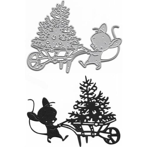 Cute Mouse Clear Stamps And Dies Handcraft Molds Planner Dies Troqueles Scrapbooking Embossing Folder Die Cutting Dies Stencil