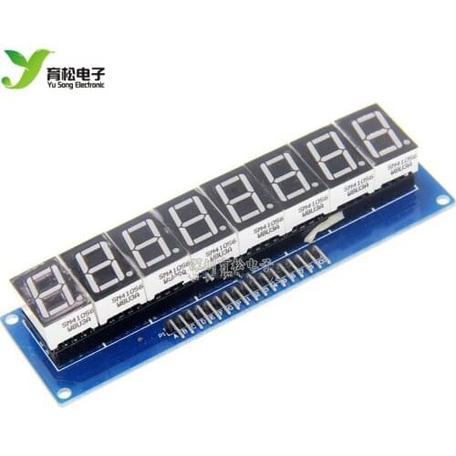 Eight-digit digital tube display MCU programming application development control Scanning display digital tube module