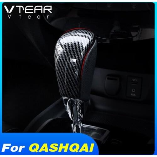 Vtear for Nissan Navara NP300 Terra X-Trail Rogue Qashqai gear head shift knob cover car car-styling accessories decoration
