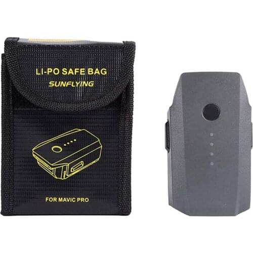 Lipo Battery Explosion-proof Safe Bag for DJI Mavic Pro Battery Fireproof Case Fiber Storage Box Protector