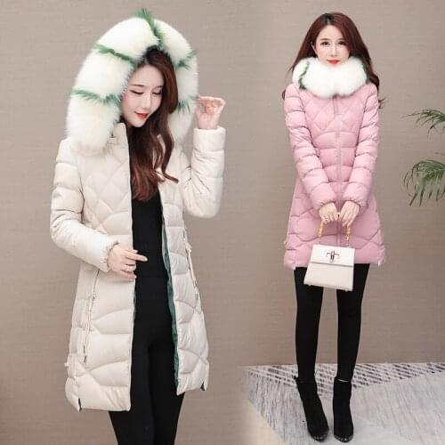 Women Thicken Parkas Hooded 2020 New Winter Coat Women Plus Size 3XL Wadded Jacket Long Parka Gilrs Down Cotton Jacket Overcoat