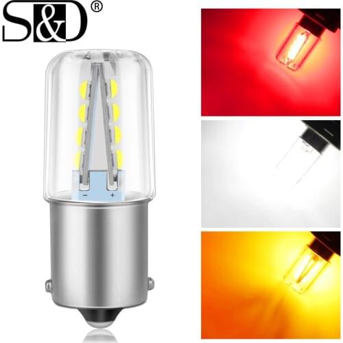 1pc 8SMD 16SMD 1156 1157 BA15S BAY15D P21W P21/5W LED Bulb R5W R10W Auto Brake Light Lamps Auto Reverse Bulb Parking Lamp 12V