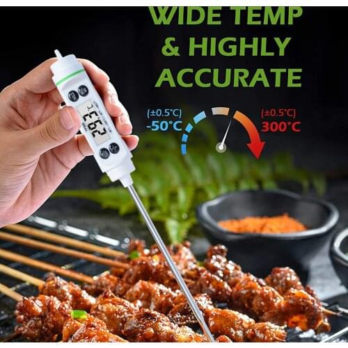 1PC Meat Thermometer Kitchen Digital Food Cooking Meat Thermometer With Long Probe For Kitchen BBQ Milk Temperature Gauge Tool