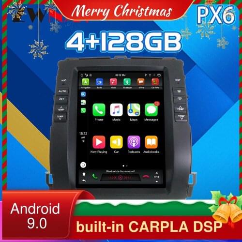 128G Tesla Screen For Toyota Land Cruiser Prado 120/ Lexus GX470 Android Unit Car Multimedia Player GPS Radio Stereo 2002-2009