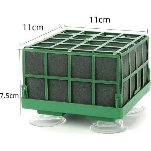 2pcs 11*11cm Square Wreath Artificial Plastic Frame Sucker Flower Foam Mud For Wedding Party Floral Arrangement Car Decoration