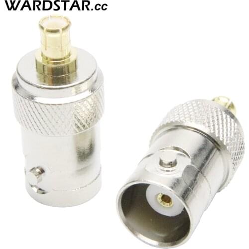 2pcs/lot BNC Female Jack to MCX Male Plug Straight RF Coaxial Connector Adapter