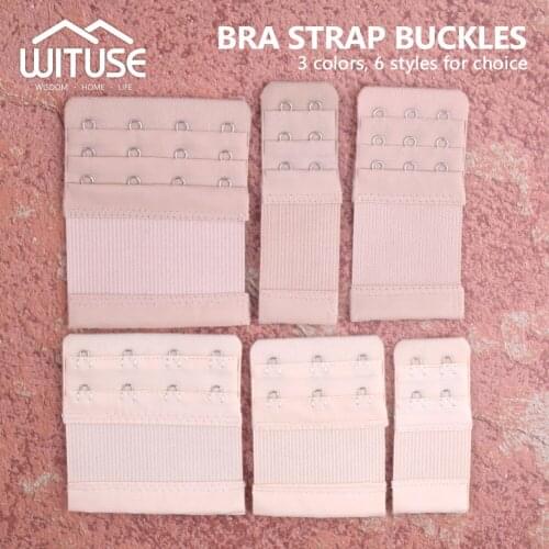 3Pcs Bra Extenders Buckle Extension 3 Colors 2/3 Row 2/3/4 Hooks Bra Strap Extender Women Intimates Lengthened Bra Hook Extender