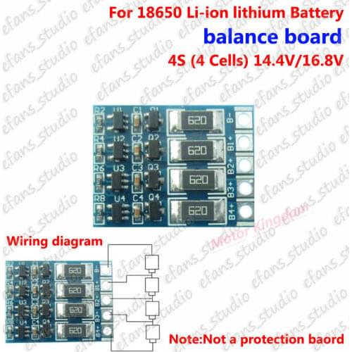 4S 4.2V Li-ion Lithium Battery Balancing Full Charge Balance Balancer Board New