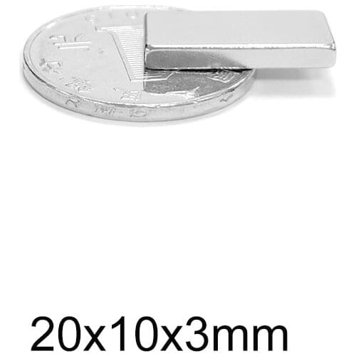 5~100pcs 20x10x3 mm Block Powerful magnetic Magnets Sheet N35 Neodymium Magnet 20x10x3mm Strong Permanent NdFeB Magnet 20*10*3