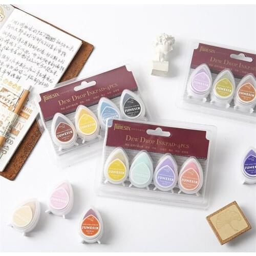 9 Colors Cute Fashion Palm Oil Based For DIY Craft Rubber Stamps For Ink Pad Fabric Wood Paper Wedding Gift Finger Print