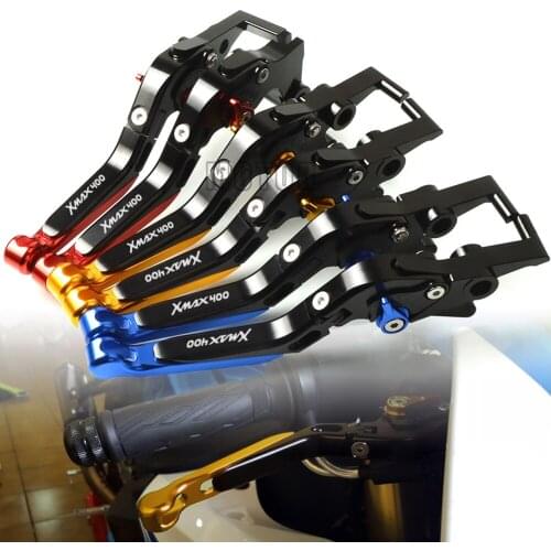 CNC Motorcycle Adjustable Folding Brake Clutch Levers For Yamaha XMAX125 XMAX250 XMAX400 All years X-MAX X MAX 125 250 400 Motor