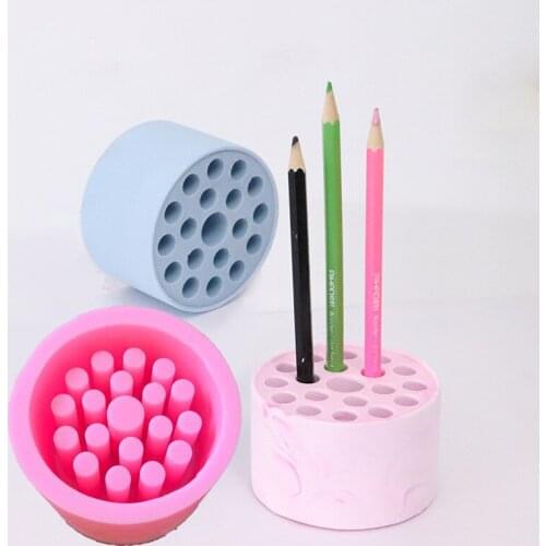 DIY Creative Honeycomb Briquette Pen Holder Storage Silicone Mold Epoxy Resin Concrete Molds Cement Candle Decorative Craft Tool