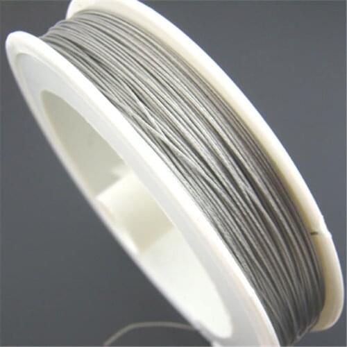 DoreenBeads 1Roll About 50M Silver Color Beading Wire 0.3mm (B01403)