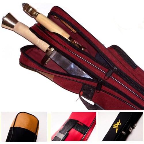 Double layer tai chi sword bags ,length 110cm, Oxford Fabric Wushu carry case Weapon Bag kendo bag Embroidery Chinese characters