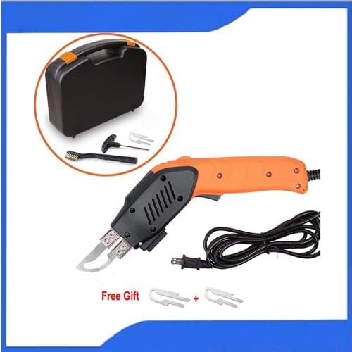 Electric Air-Cooled Fabric Ribbon Rope Cutter Professional Hot Knife Heat Sealer Cutting Tool Kit Arc Blade Continuous Heat DIY