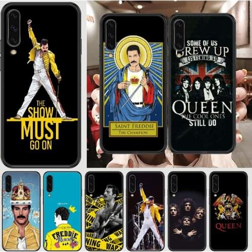 Freddie Mercury Queen Rock Phone case For Samsung Galaxy A 3 5 7 8 10 20 21 30 40 50 51 70 71 E S 2016 2018 4G black painting