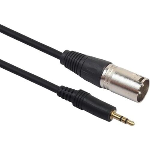 GREATLINK XLR Male to 3.5mm 1/8inch TRS Male Microphone Cable Audio Adapter Cables Cord Wire Line for DVD Speaker Amplifier 1.5M